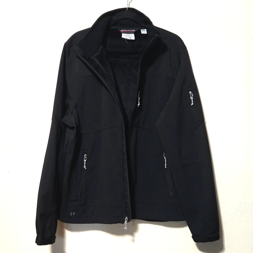 Black Diamond Double Diamond Men's Black Zip Up Jacket Size XL EUC